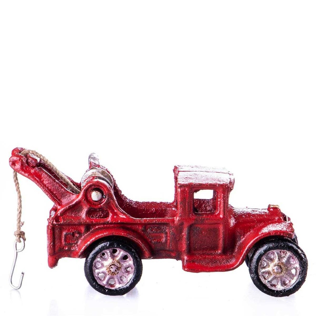 [LA-63009] Skulptur Figur Gusseisen Abschleppwagen