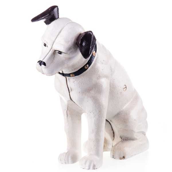 [LA-63013] Spardose Geldbank Skulptur Gusseisen Hund Nipper
