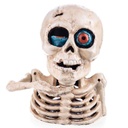 Spardose Geldbank Skulptur mechanisch Skelett Gusseisen #63044