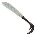 Gusseisen Flaschenöffner Vogelfuß mit Feder #63049