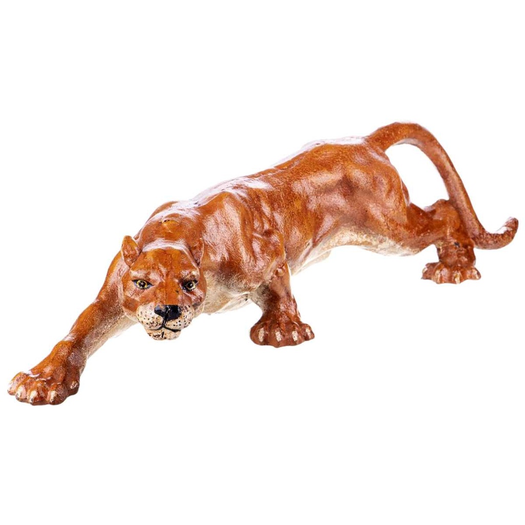 [LA-63070] Skulptur Figur Gusseisen Panther