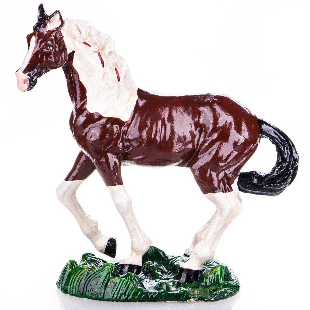 [LA-63071] Skulptur Figur Gusseisen Pferd
