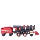 Skulptur Figur Gusseisen Lokomotive