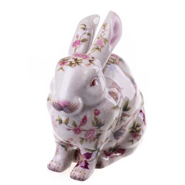 [LA-63122] Skulptur Porzellan Hase #63122