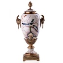 Kerzenleuchter Kerzenständer Kerzenhalter Deckelvase Vase mit Deckel Porzellan/Messing