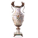 Vase Porzellan/Messing Libellen #63430