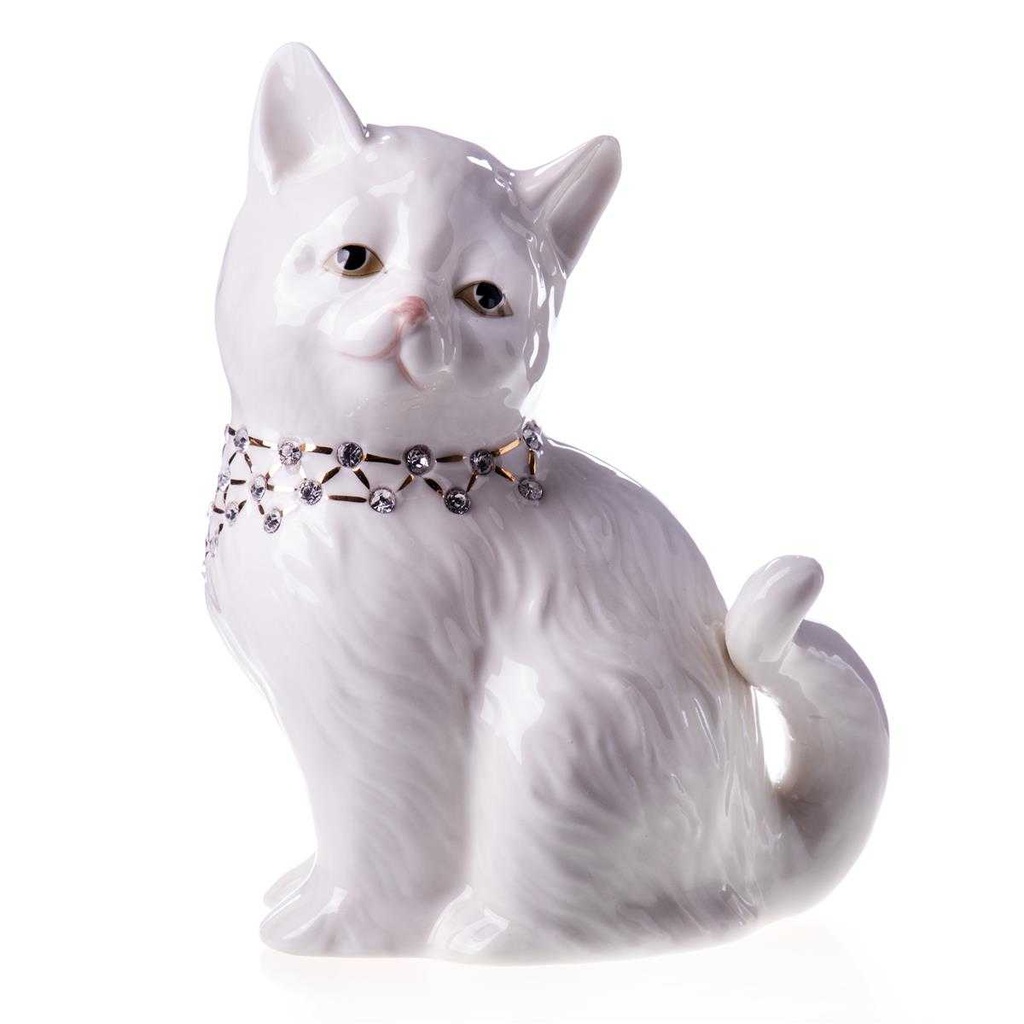 [LA-63661] Skulptur Figur Keramik Kind mit Hund