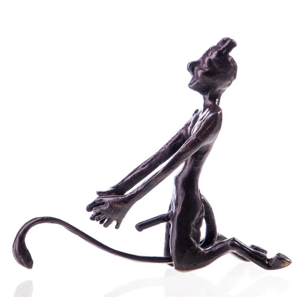 [LA-63860] Bronzierte Kupferfigur Nackter Teufel #63860