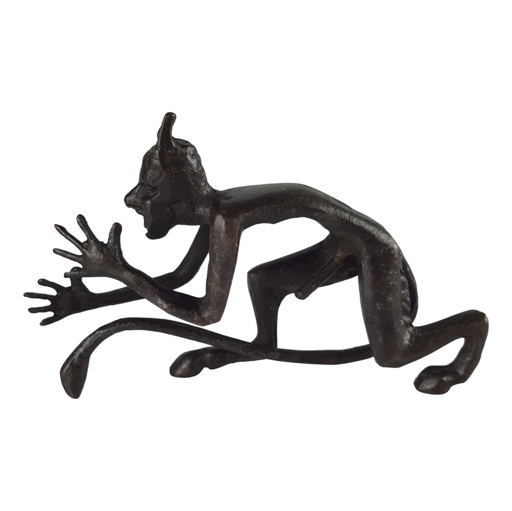 [LA-63861] Bronzierte Kupferfigur Nackter Teufel #63861