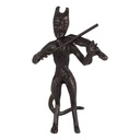 Bronzierte Kupferfigur Teufel mit Geige #63862