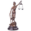 Bronze Skulptur Figur Bronzeskulptur Bronzefigur Justitia