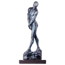 Bronze grün patiniert Skulptur Figur Bronzeskulptur Bronzefigur Männlicher Akt mit Grüner Patina