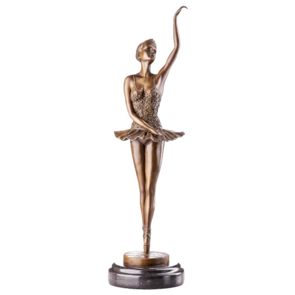 [LA-63999] Bronze Skulptur Figur Bronzeskulptur Bronzefigur Ballerina Balletttänzerin #63999