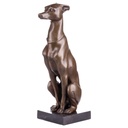 Bronze Skulptur Figur Bronzeskulptur Bronzefigur Windhund
