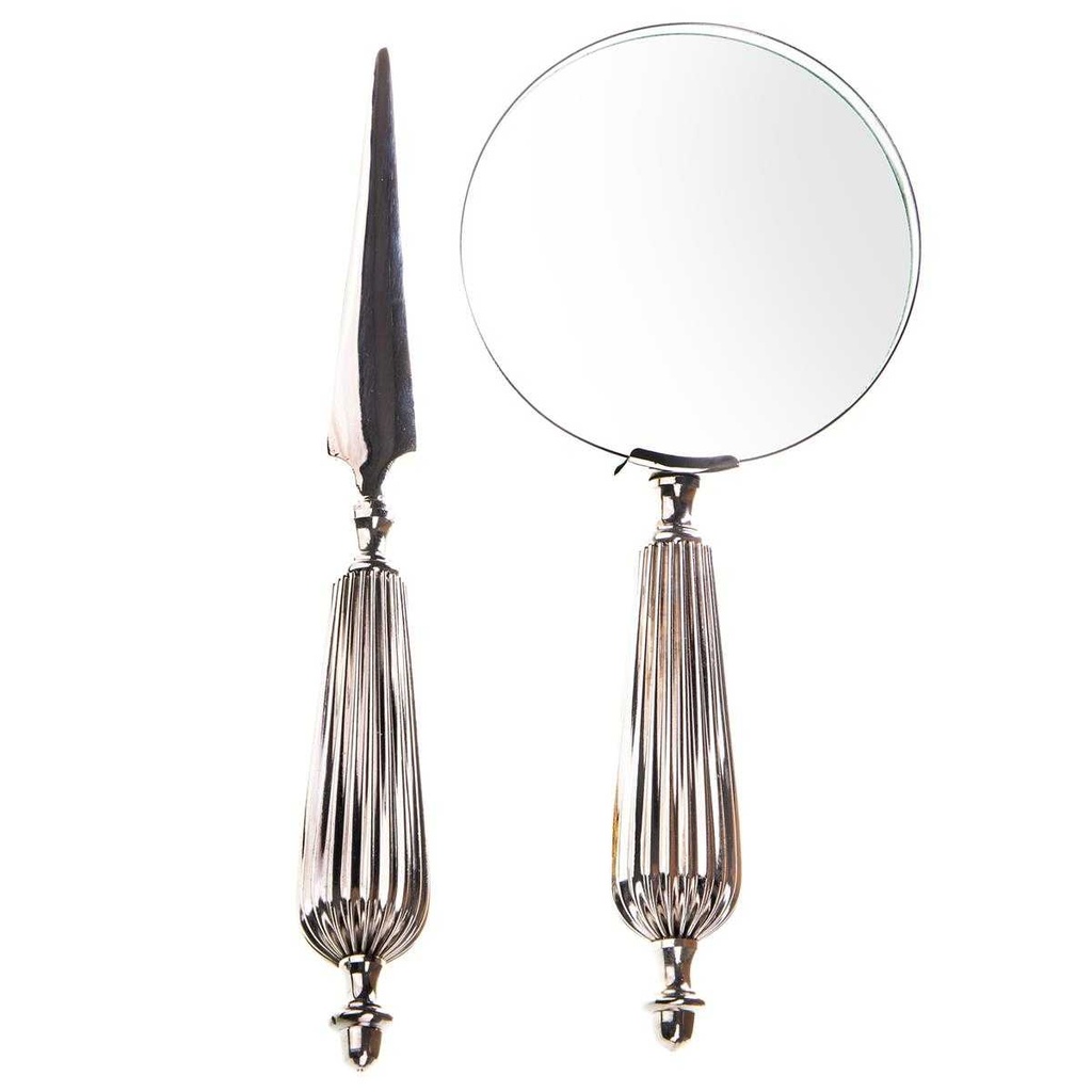[LA-85079] Leselupe Handlupe Vergrößerungsglas & Brieföffner Set #85079