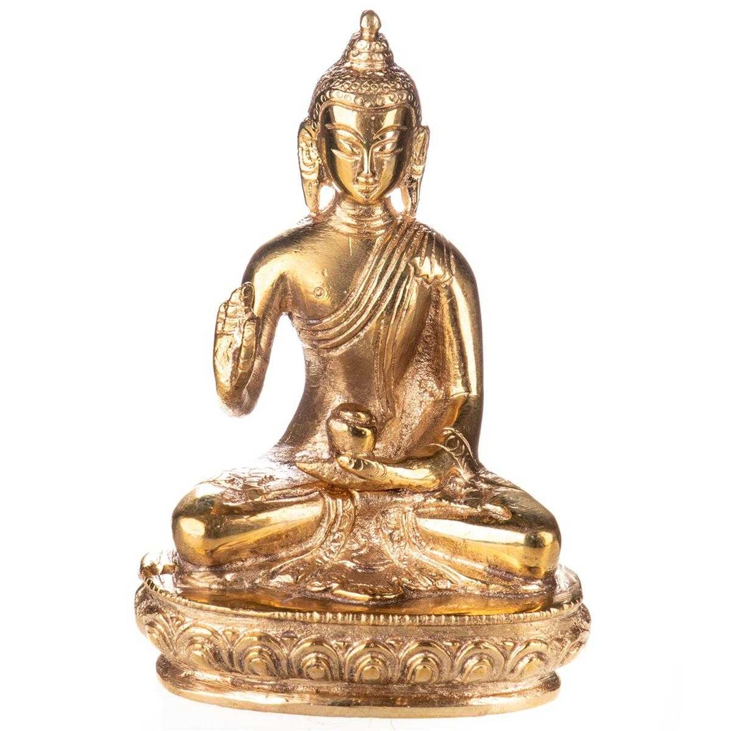 [LA-85090] Skulptur Figur Messing Buddha #85090