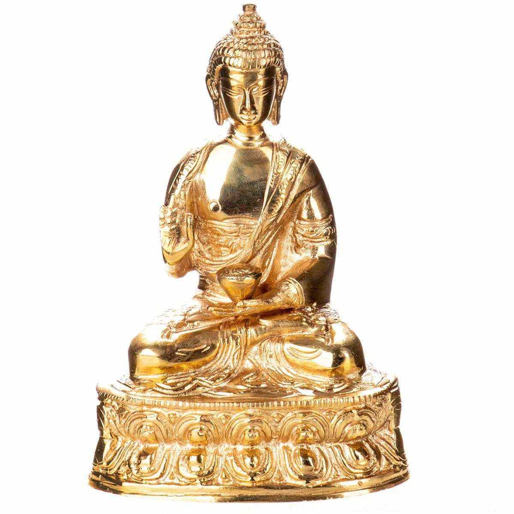 [LA-85091] Skulptur Figur Messing Buddha #85091