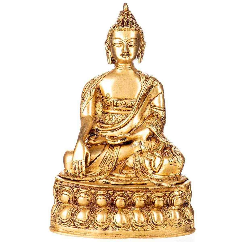 [LA-85093] Skulptur Figur Messing Buddha #85093