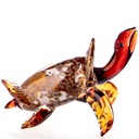 Skulptur Figur Glas Schildkröte Murano-Stil