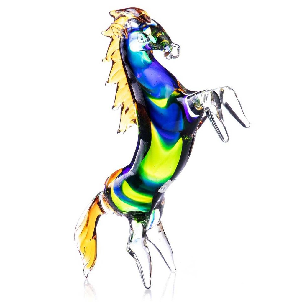 [LA-85116] Skulptur Figur Glas Pferd Murano-Stil #85116