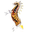 Skulptur Figur Glas Pferd Murano-Stil #85117