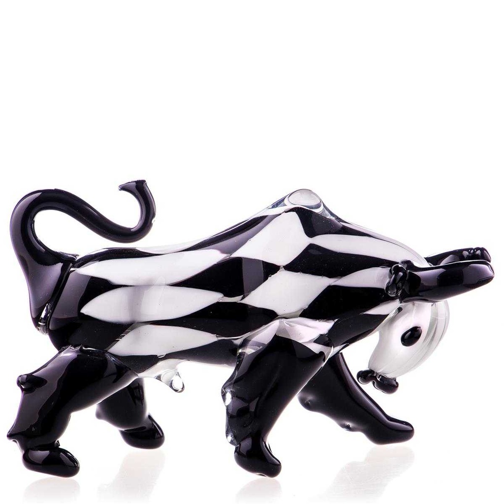 [LA-85122] Skulptur Figur Glas Stier Murano-Stil #85122