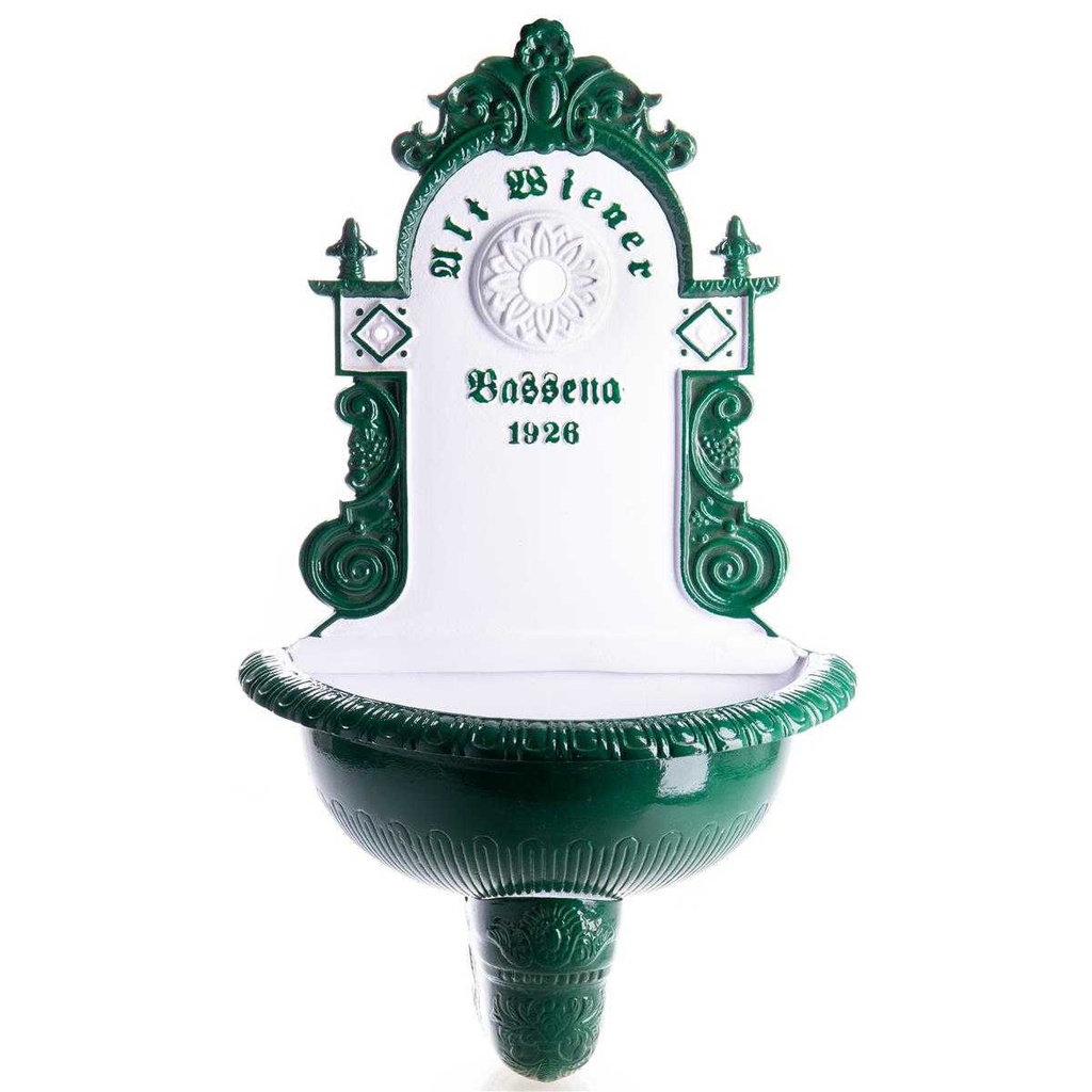 [LA-85225] Wandbrunnen Wassersäule Gartenbrunnen Zapfstelle Aluminium #85225