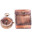 Messing Kompass in Etui #85235