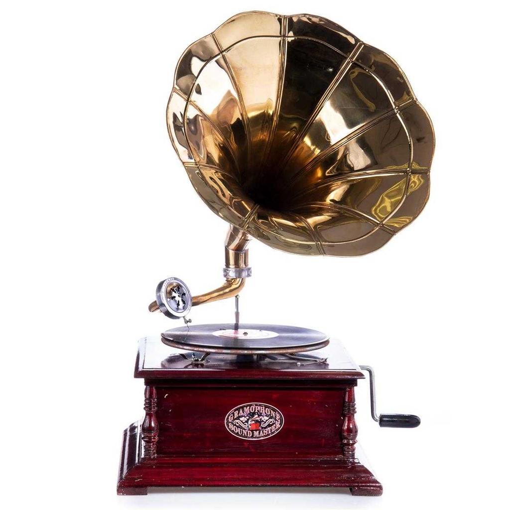 [LA-85243] Trichtergrammofon Grammophon 4-eckig #85243