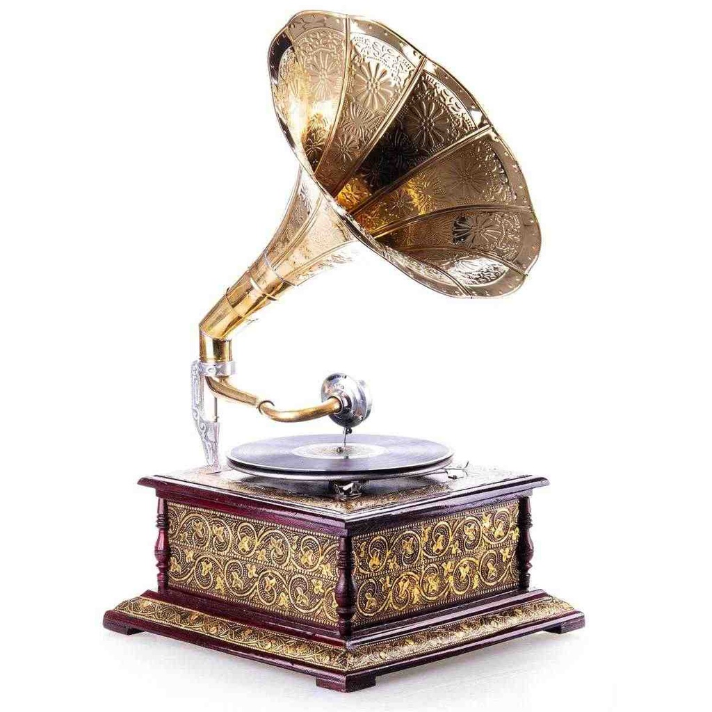[LA-85245] Trichtergrammofon Grammophon 4-eckig #85245