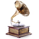 Trichtergrammofon Grammophon 4-eckig #85245