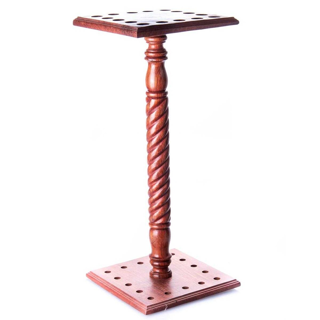 [LA-85268] Gehstockständer Wanderstockständer Spazierstockständer für 16 Gehstöcke Holz