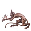 Skulptur Figur Bronzeskulptur Bronzefigur Wiener Art Nackter Teufel