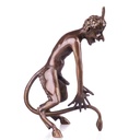 Skulptur Figur Bronzeskulptur Bronzefigur Wiener Art Nackter Teufel #85273