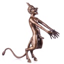 Skulptur Figur Bronzeskulptur Bronzefigur Nackter Teufel