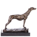 Skulptur Figur Bronzeskulptur Bronzefigur Jagdhund / Windhund #85282