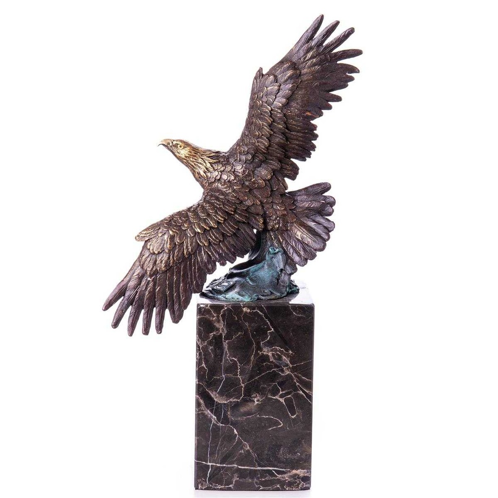 [LA-88075] Skulptur Figur Bronzeskulptur Bronzefigur Adler