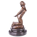 Skulptur Figur Bronzeskulptur Bronzefigur Weiblicher Akt Erotik