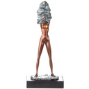 Skulptur Figur Statue grün patiniert Weiblicher Akt mit Grüner Patina