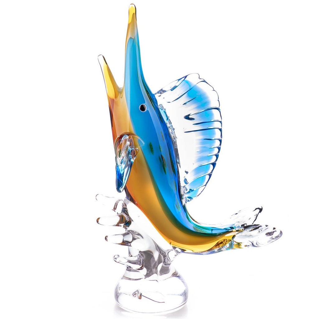 [LA-88134] Skulptur Glas Fisch Murano-Stil