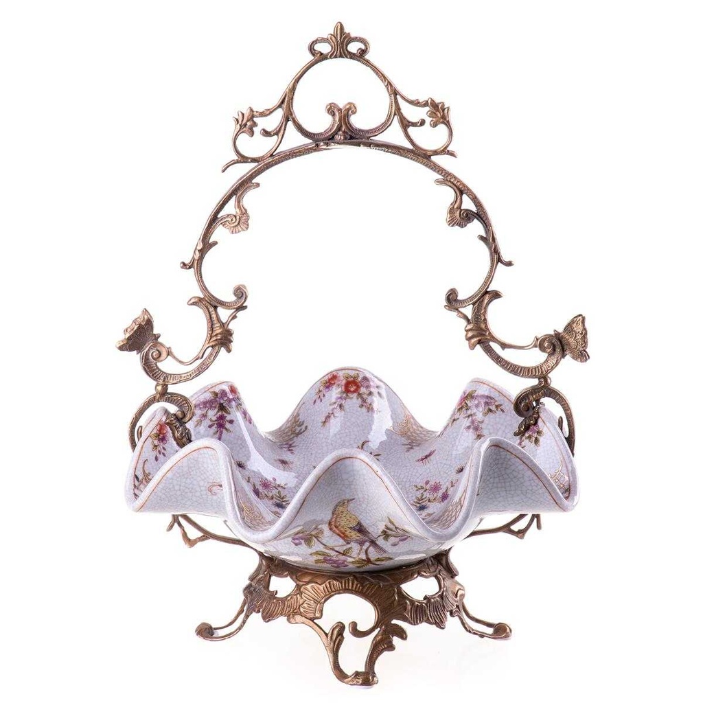 [LA-88165] Schale Porzellan/Messing #88165