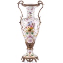 Vase Porzellan/Messing #88198