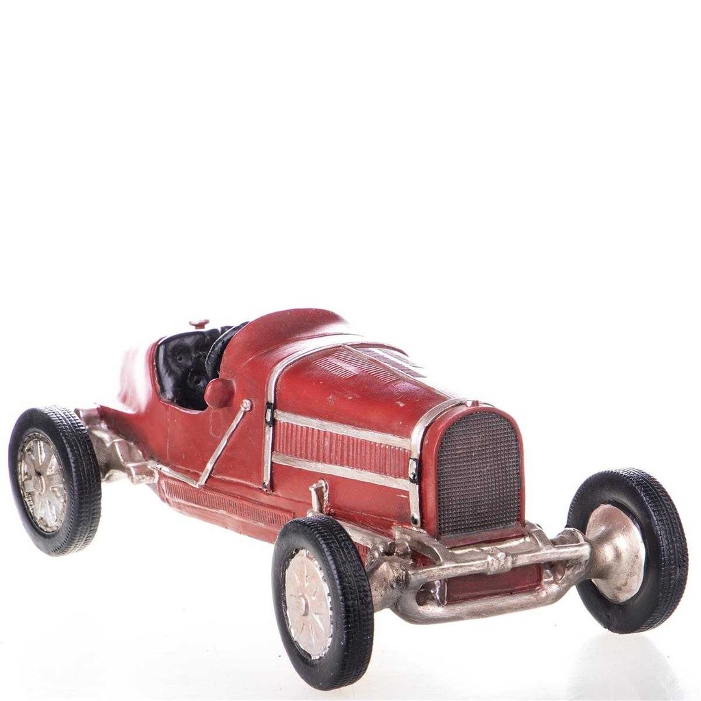 [LA-88223] Skulptur Kunststein Oldtimer Rennwagen #88223