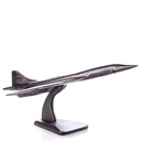 Figur Skulptur Gusseisen Flugzeug Modell Concorde Maße (HxBxT) ca. 25x60x27 cm