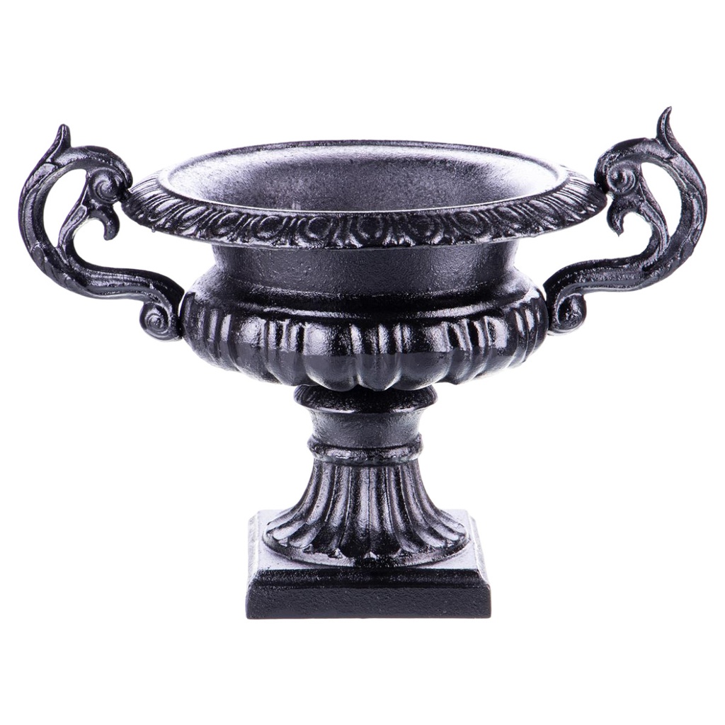[LA-96872] Gusseisen Blumentopf Amphore Maße (HxBxT) ca. 26x37x26 cm