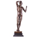 Skulptur Figur Statue Bronzeskulptur Bronzefigur Bronze Männlicher Akt Das Eherne Zeitalter nach Rodin
