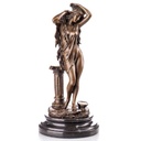 Skulptur Figur Statue Bronzeskulptur Bronzefigur Bronze Grieschicher Akt Badende Frau