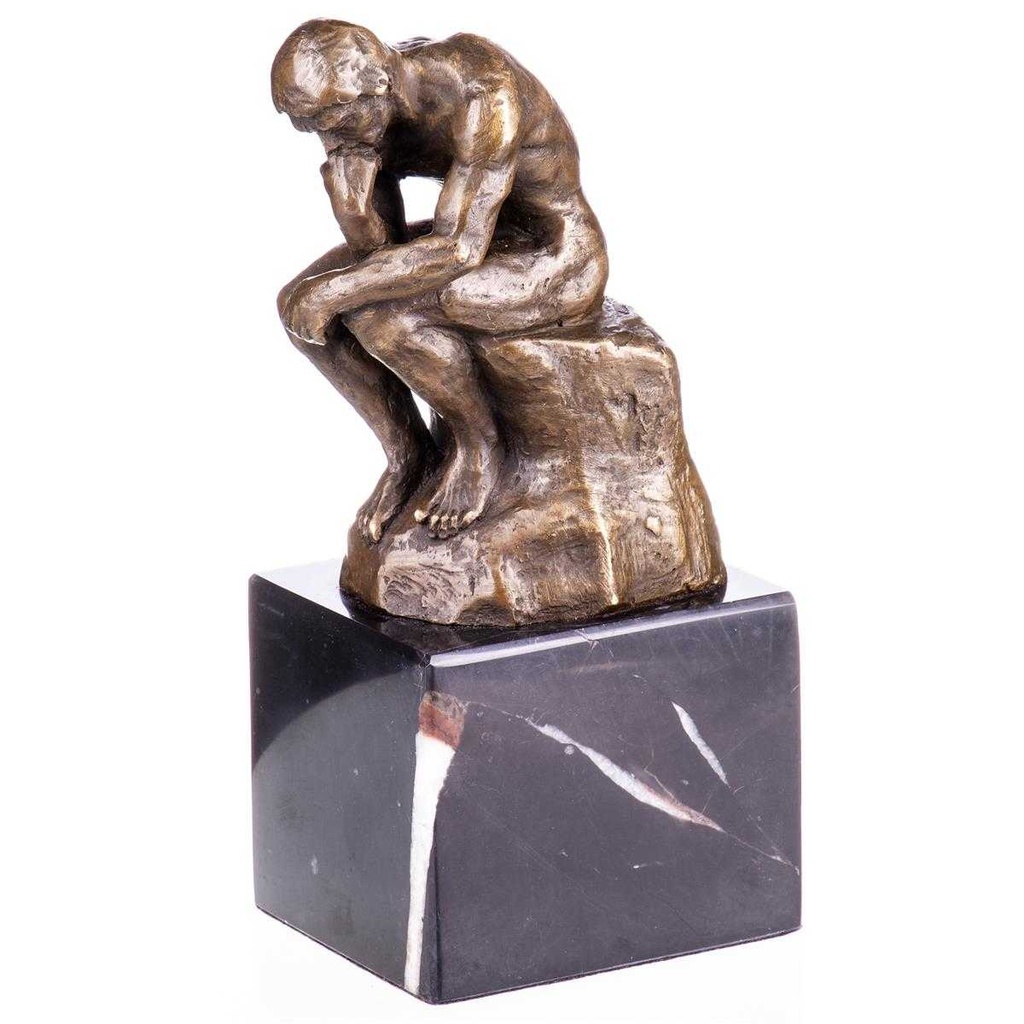 [LA-96918] Bronze Skulptur Figur Bronzeskulptur Bronzefigur Statue Der Denker nach Rodin #96918