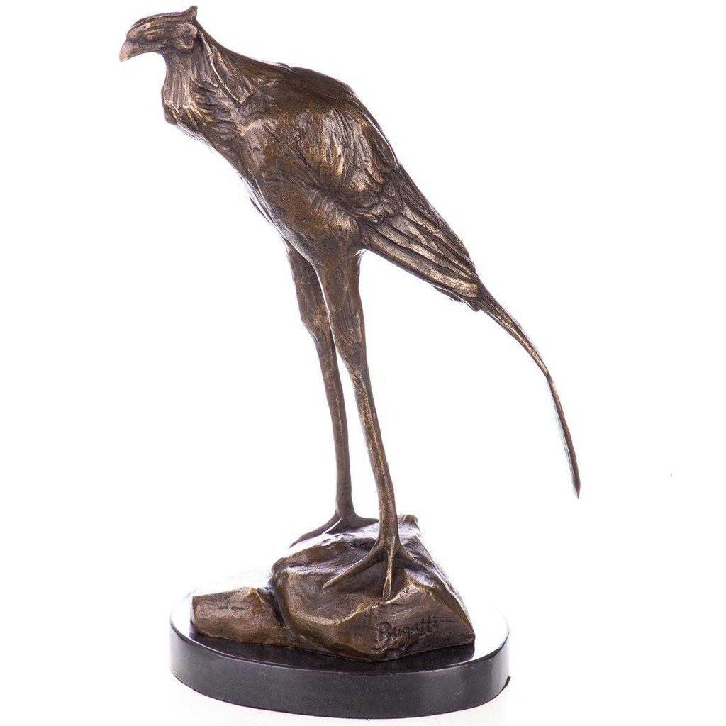 [LA-96937] Skulptur Figur Statue Bronzeskulptur Bronzefigur Bronze Sekretär Vogel nach Bugatti