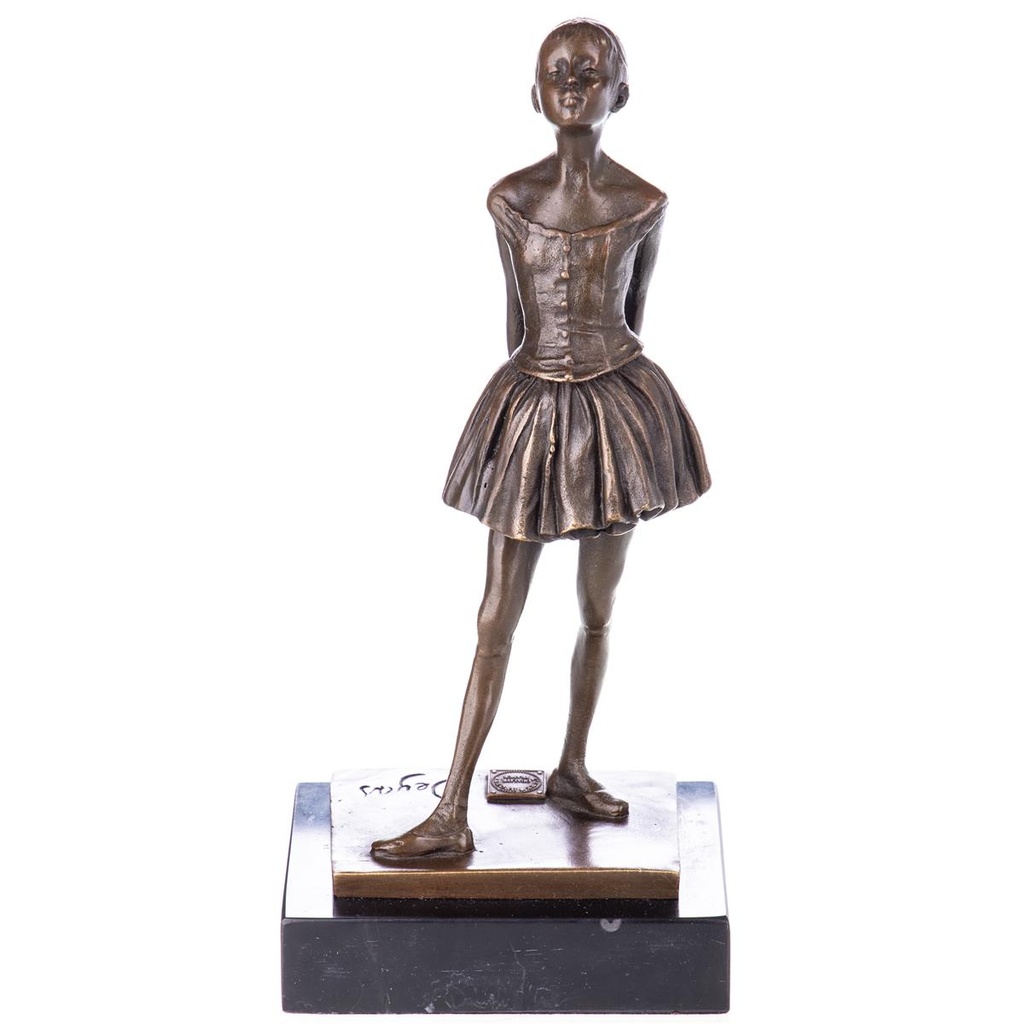[LA-98937] Bronzeskulptur Bronzefigur Kleine 14 Jährige Tänzerin nach Degas